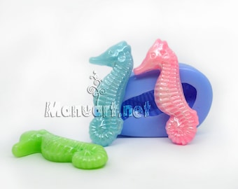 SEAHORSE 3D silicone mold for soap, resin, clay, plaster, silicone mould, soap mold, candle mold, sea mold