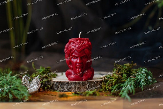 Medusa Gorgon head 3D silicone mold, candle mould, snake, snakes, Gothic, Serpent, spiritual, witchcraft, Halloween, Greek Mythology