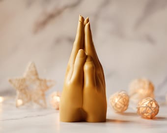 Praying Hands - Silicone Prayer Hands Mold for Candles, Soap, Resin, Wax, Concrete, Cement Casting, Religious Art, DIY Handmade Mould