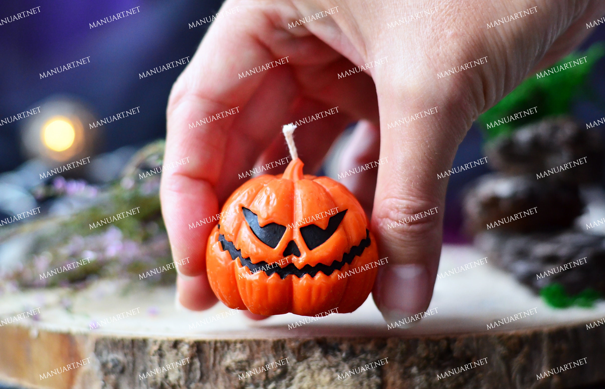 Set 3 Stampi In Silicone A Forma Di Zucca Per Halloween – 3D, Fai Da Te Per Candele, Sapone E Resina