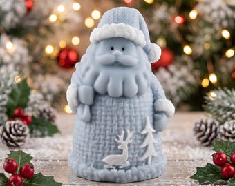 Little Santa Claus Mold for Christmas Decor, Candles, Soap, Resin - New Year Silicone Mould