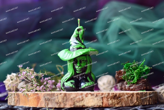 限定 アシモクラフツ ランタンスタンド WHATWEWANT MOLDS Young Witch 3D Silicone Mold, Candle Mould, Halloween, Jack-o