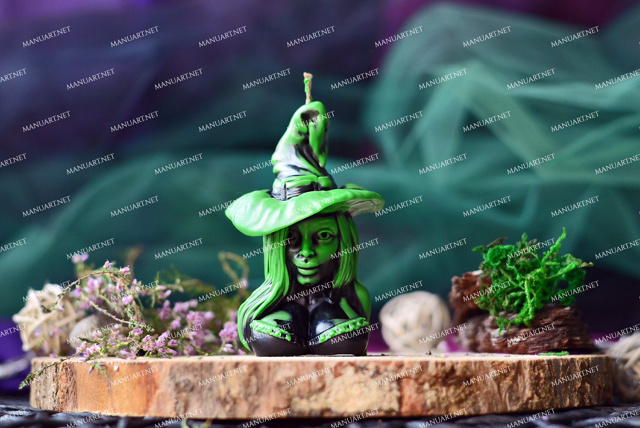Young Witch 3D Silicone Mold, Candle Mould, Halloween, Jack-o