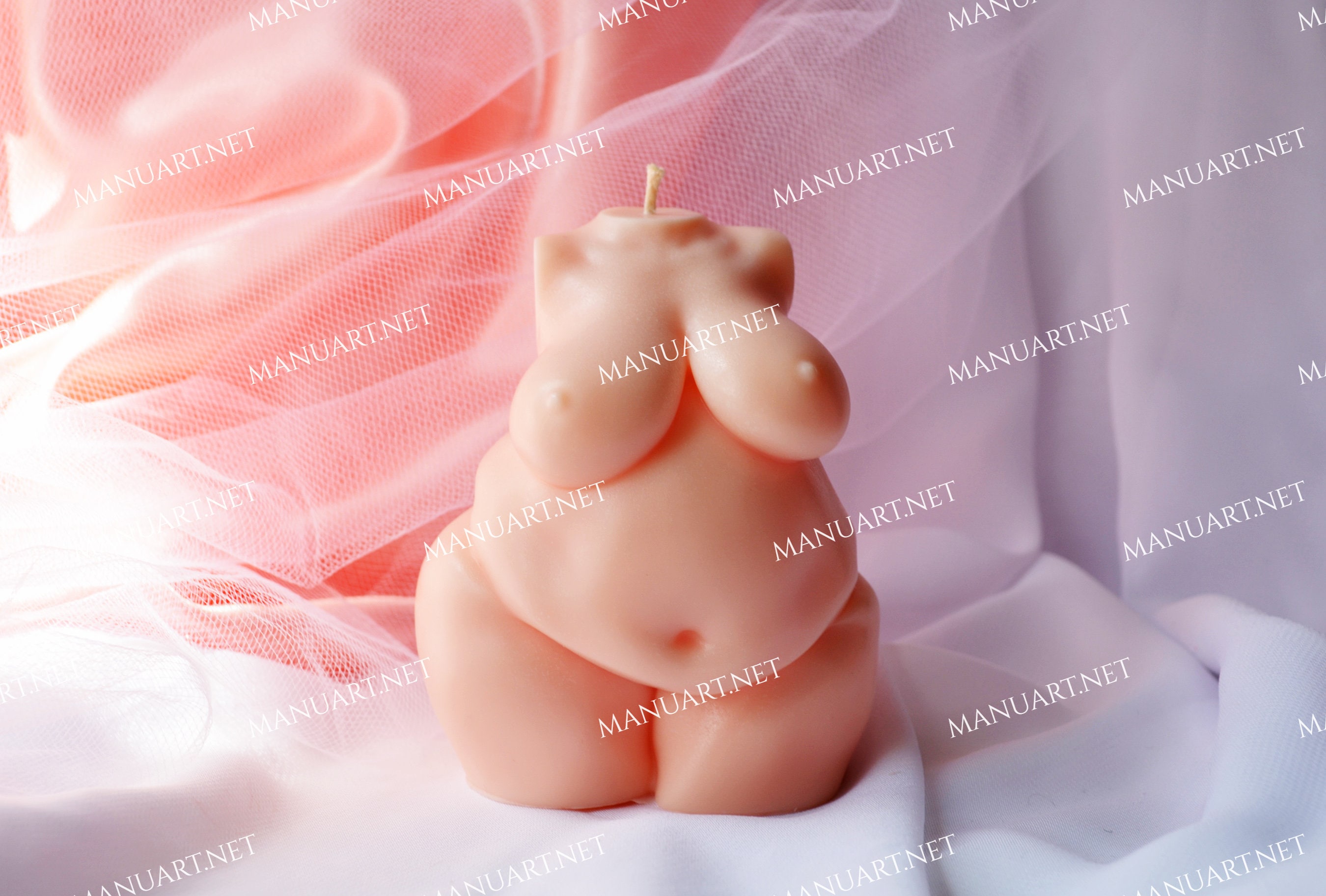 Chubby Woman Torso 3D Silicone Mold Resin Goddess Naked