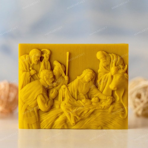Silicone Mold Candle Molds Catholic Holy Family of Three Etsy