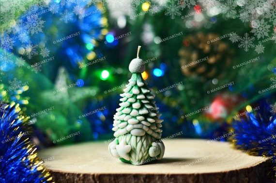 Wholesale Christmas Theme DIY Cone Candle Silicone Molds 