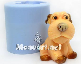Puppy Mold for Candle, Soap, Resin, Chocolate - Dog silicone mould