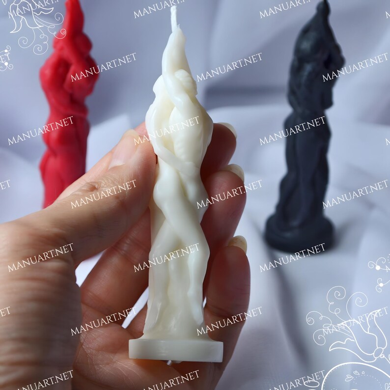 Little Lovers Mold for Romantic Candles, Wedding Soap, Resin, Plaster - Kissing Couple Silicone Mould is a beautiful design for makers who want a romantic, symbolic, and emotionally expressive result. 
pair in love mold, kissing mold, hugging mold, passion mold, couple mold, lovers mold, romantic candle mold, wedding candle mold, love statue mold, valentine mold, mold for romantic, love spell mold, candle pillar mold