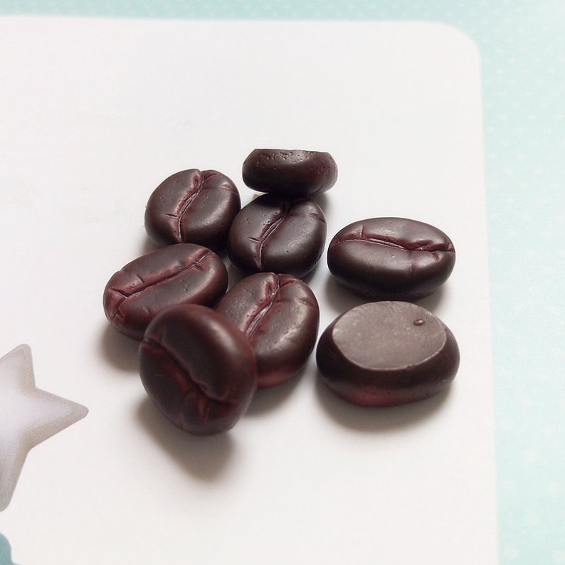 10 Coffee Beans Set Silicone Mold Soap Mold Polymer Clay Etsy