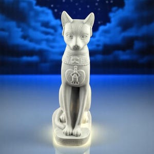BIG Goddess Bastet silicone mold, egyptian cat mold, large pillar candle mold, 3D silicone molds, goddess mold, mystical, spiritual, occult