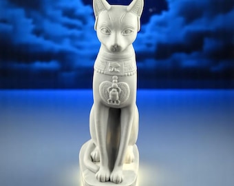 BIG Goddess Bastet silicone mold, egyptian cat mold, large pillar candle mold, 3D silicone molds, goddess mold, mystical, spiritual, occult