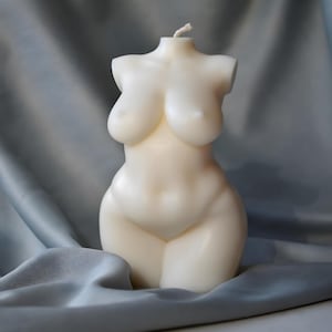 Plus Size Woman Torso mold for candle making, resin goddess silicone mould, 100mm/4inch