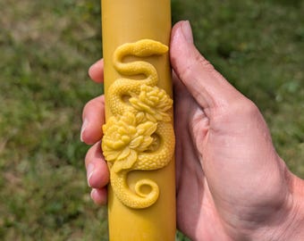 Snake Pillar – snake candle mold, cylinder candle mold, animal mold, silicone molds, pillar candle mold, soap and resin mold