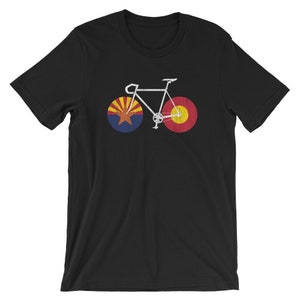 RIDE ARIZONA Cycling Tshirt - Arizona Desert Cycling, Bicycle, Cycling Inspired - Short-Sleeve Unisex T-Shirt