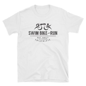 Schwimmen Bike Run Triathlete Triathlon Tshirt - Vintage Look Design - Herren T-Shirt