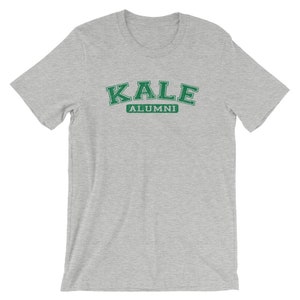 KALE University Alumni Tshirt - Vegan Vegetarian - Plant Based Eater - Herbivore - Funny Mens T-shirt
