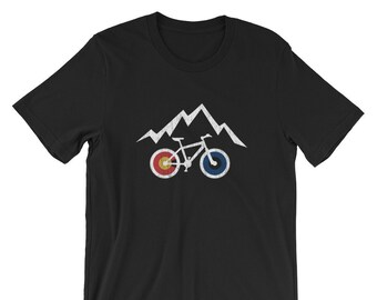 RIDE COLORADO Cycling T-shirt - MTB Colorado - Mountain Bike - Short-Sleeve Unisex T-Shirt