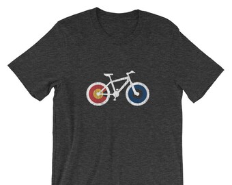 RIDE COLORADO Cycling T-shirt - MTB Colorado - Mountain Bike - Short-Sleeve Unisex T-Shirt