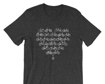 Bicycling - Love to Ride - Ride to LOVE - I Love To Ride My Bicycle - Cycling Inspired - Short-Sleeve Unisex T-Shirt