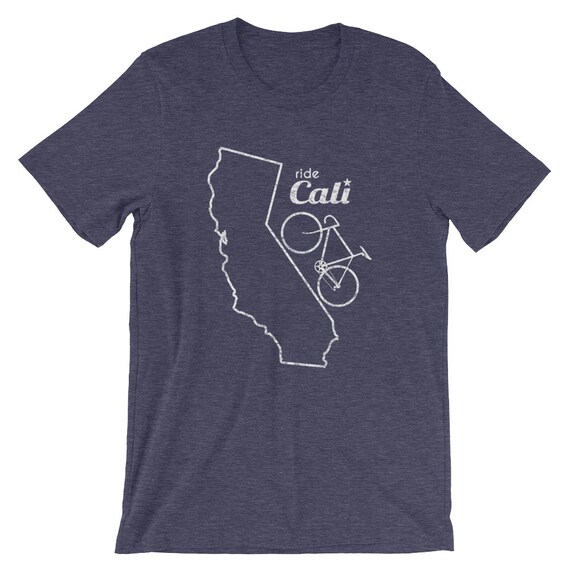 RIDE CALI Cycling Tshirt - California Cycling, Bicycle, Cycling Inspired - Mens T-Shirt