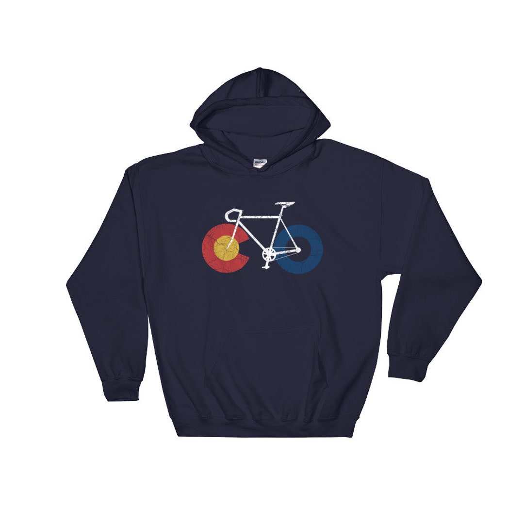 RIDE COLORADO Cycling Hoodie Cycle Colorado Bicycle Fat Etsy