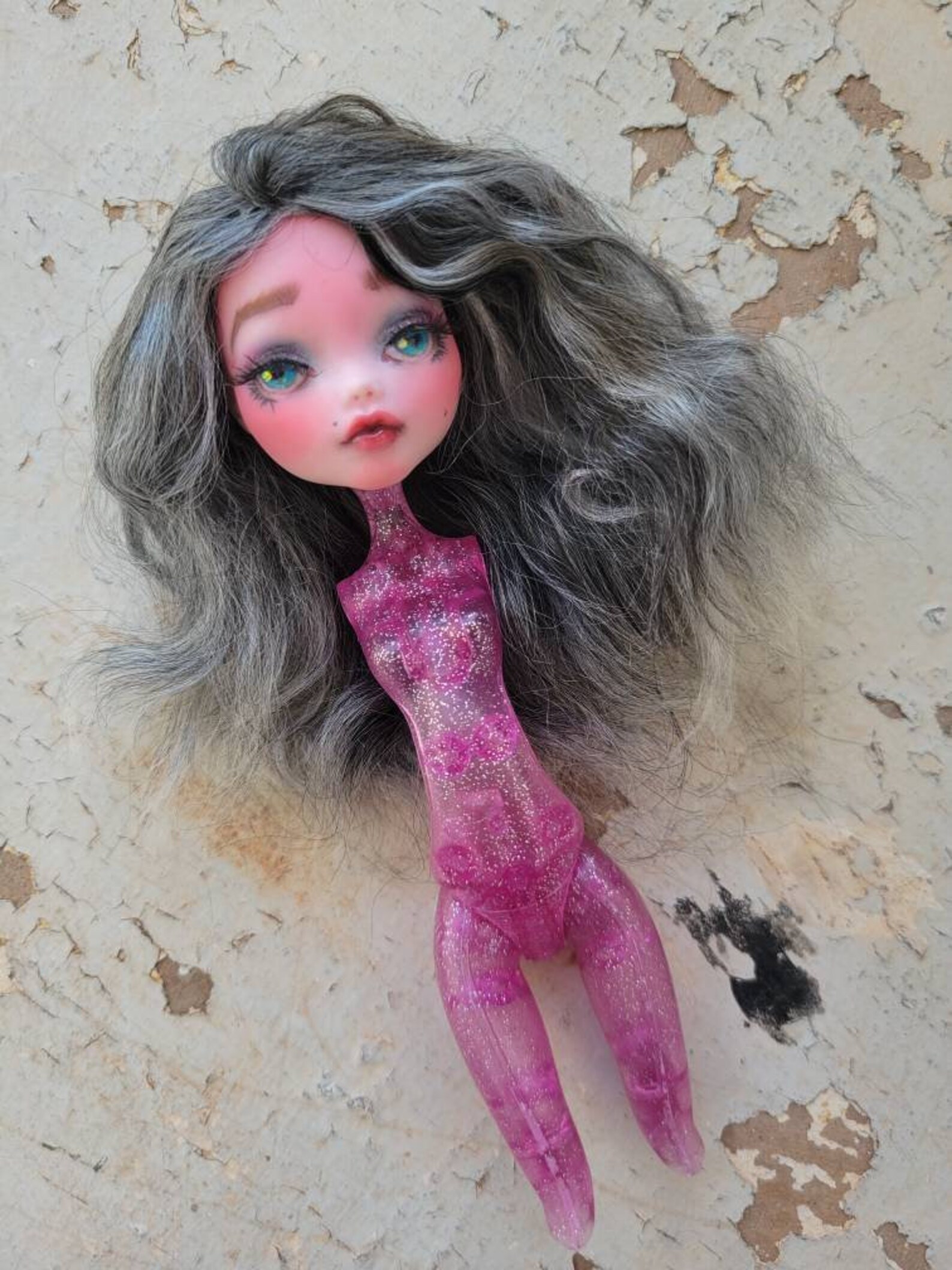 Monster High Doll WIG Custom OOAK Repaint Etsy