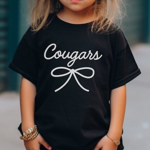 Cougars Mascot Back To School Shirt Cougars Shirt Cougars School Spirit Kids School Mascot Shirt Kids Cougars Shirt First Day of School Tee