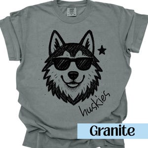 Huskies Mascot Shirt Huskies Shirt Comfort Colors Back To School Huskies Football Huskies Basketball Huskies Mom Huskies Dad Gameday image 5