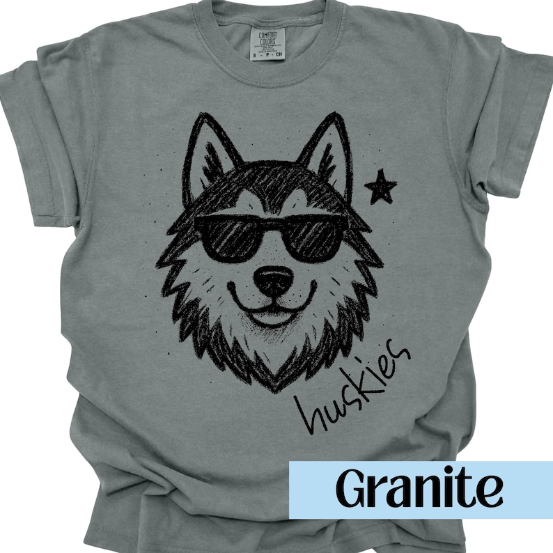 Huskies Mascot Shirt Huskies Shirt Comfort Colors Back To School Huskies Football Huskies Basketball Huskies Mom Huskies Dad Gameday image 5