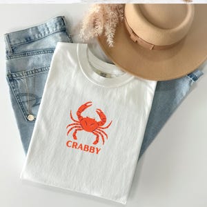 Crab Shirt Nautical Shirt Comfort Colors Fisherman Aesthetic Beachy Tshirt Sailing Tee Shirt Vacation Shirt Sailboat Shirt Yacht Wear
