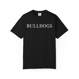 Bulldogs Adult Tee Seaside Inspired Comfort Colors Back to School First Day of School Spirit Tee Bulldog Mascot Shirt Bulldog Teacher Shirt