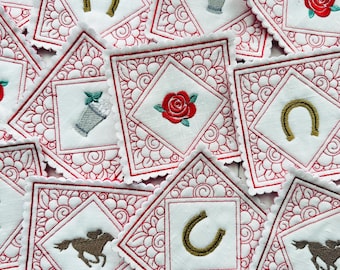Kentucky Derby Party Coaster Set Kentucky Decor Kentucky Gift Derby Party Favor Horse Racing Decor Bourbon Lover Gift Mint Julep Roses Horse