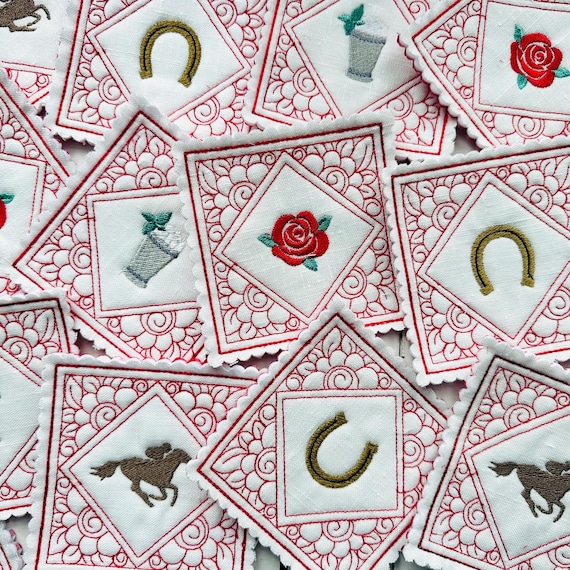 Kentucky Derby Party Coaster Set Kentucky Decor Kentucky Gift Derby Party Favor Horse Racing Decor Bourbon Lover Gift Mint Julep Roses Horse