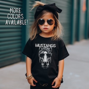 Mustangs Mascot Back To School Shirt Mustangs Shirt Mustang School Spirit Kids School Mascot Shirt Kids Mustang Shirt First Day of School