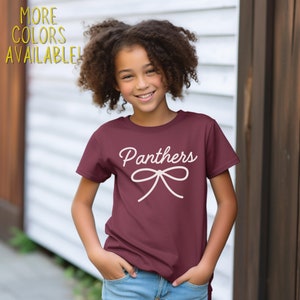 Panthers Mascot Back To School Shirt Panthers Shirt Panther School Spirit Kids School Mascot Shirt Kids Panther Shirt First Day of School