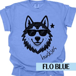 Huskies Mascot Shirt Huskies Shirt Comfort Colors Back To School Huskies Football Huskies Basketball Huskies Mom Huskies Dad Gameday image 2