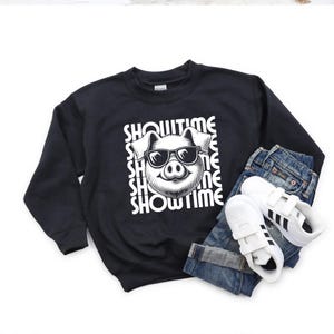 Kids Pig Show Sweatshirt Show Pig Stock Show Shirt Pig Show Stock Funny Youth Pig Show Shirt FFA Shirt 4H Shirt County Fair Sweatshirt