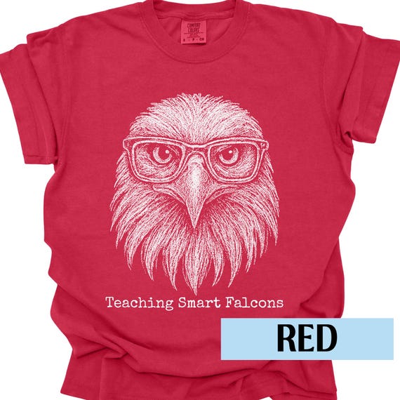 Teaching Smart Falcons Shirt Falcon Teacher Tee Comfort Colors