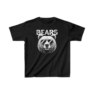 Bears Mascot Kids Cotton Tee Bear Shirt Bear Mascot Shirt Back to School First Day of School Bears Football Bears Cheer Bears Gameday Shirt