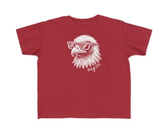 Toddler KIDS Eagle Mascot Tee Elementary School Spirit Shirt Back to School Eagle Mascot Shirt School Colors School Eagles Pride Youth Sizes