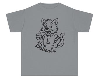 KIDS Bobcats Mascot Shirt Bobcats Shirt Comfort Colors Back To School Bobcats Football Bobcats Basketball Bobcat Team Tee Cats Cheer