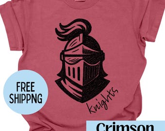 Knights Mascot Shirt Knights Shirt Comfort Colors Back To School Knights Football Knights Basketball Knights Mom Knights Dad Gameday