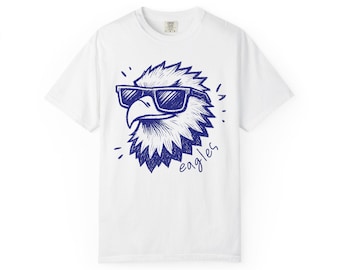 Koszulka dla nauczyciela szkoły podstawowej Eagles w kolorach Comfort, dostępna w niestandardowych kolorach, koszulka szkolna Eagles z powrotem do szkoły, koszulka Eagle Spirit