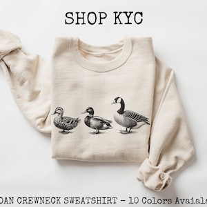 Duck Duck Goose Funny Duck Sweatshirt Goose Shirt Unisex Crewneck Sweatshirt Funny Duck Shirt Retro Graphic Sweatshirt