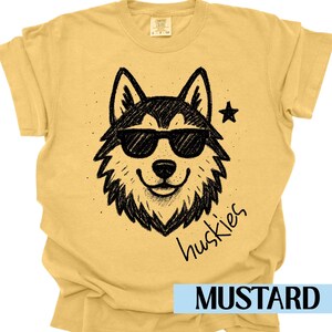 Huskies Mascot Shirt Huskies Shirt Comfort Colors Back To School Huskies Football Huskies Basketball Huskies Mom Huskies Dad Gameday image 3