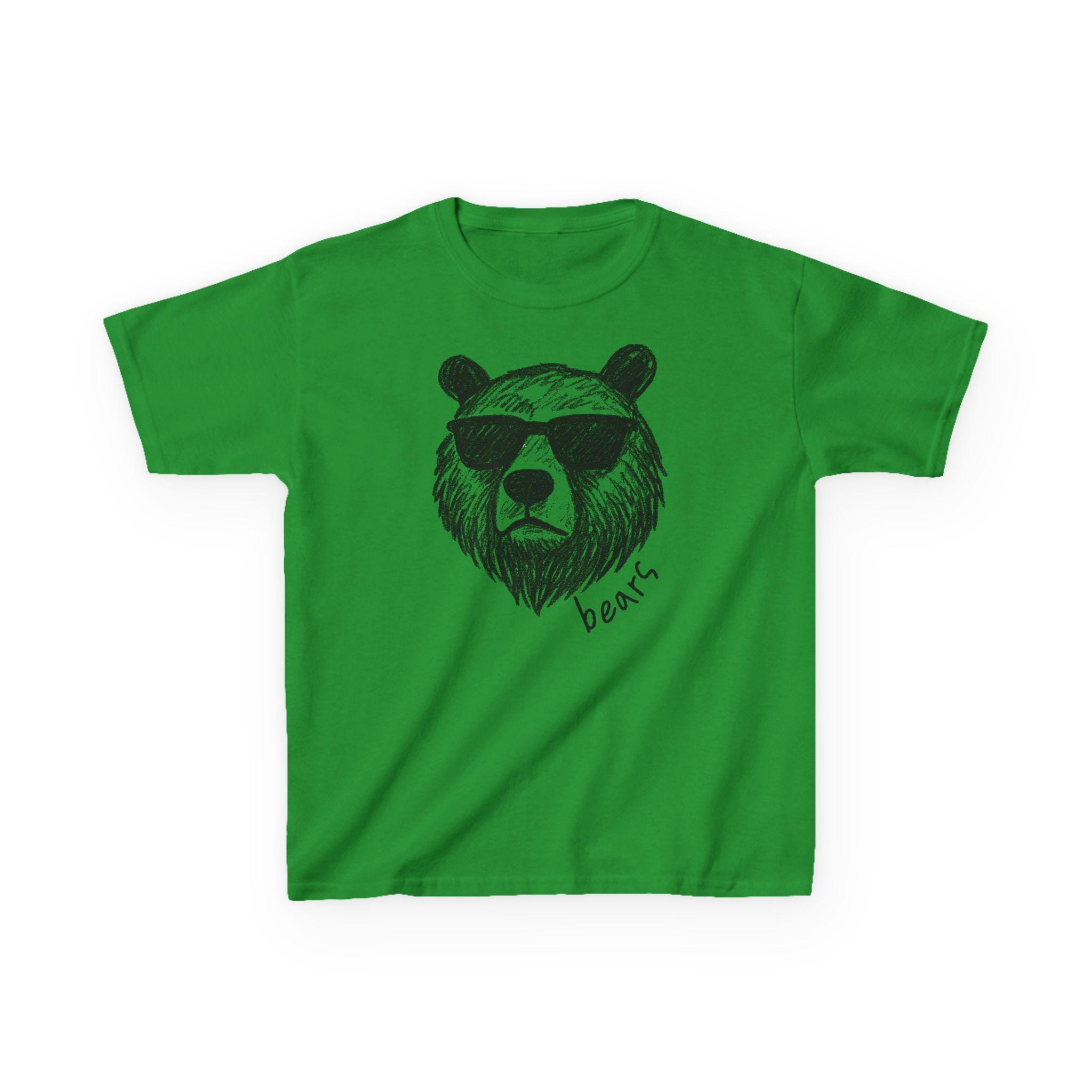 KIDS Bears Mascot Tee Elementary School Spirit Shirt Back to