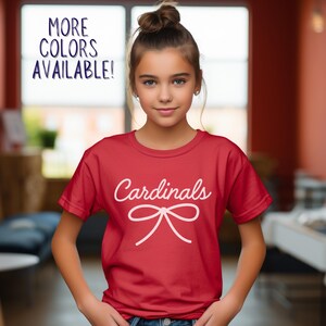 Cardinals Mascot Back To School Shirt Cardinals Shirt Cardinal School Spirit Kids School Mascot Shirt Kids Cardinal Shirt First Day School