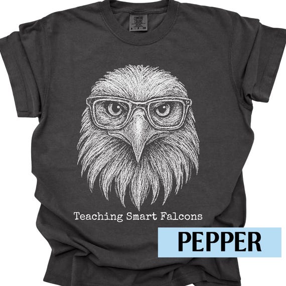 Teaching Smart Falcons Shirt Falcon Teacher Tee Comfort Colors