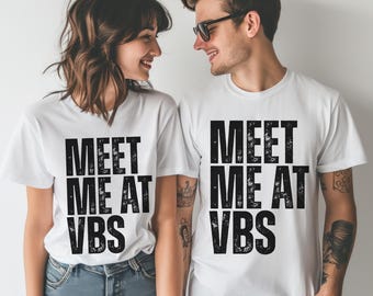 Rencontrez-moi chez VBS Staff Shirt Vacation Bibe School Shirt T-shirt souple unisexe T-shirt VBS vbs Shirt Professeur d'école du dimanche Professeur d'école biblique
