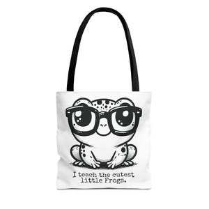 Fourre-tout pour professeur de maternelle, mascotte de grenouille, sac pour professeur de primaire, cadeau pour professeur de maternelle, cadeau de remerciement pour professeur, cartable grenouilles, cadeau de rentrée